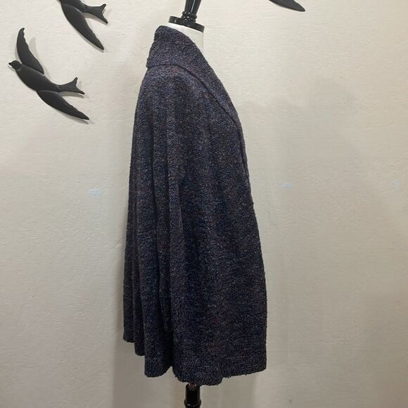 Anthropologie Rosie Neira Marled Collegiate Open Front Cardigan - M - Picture 6 of 15